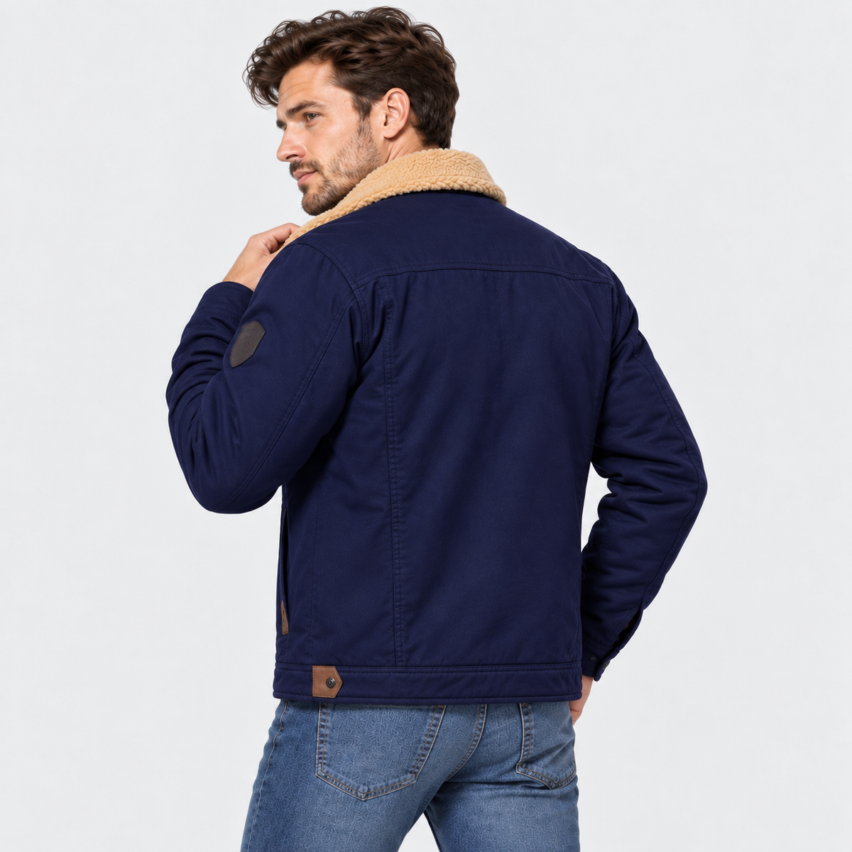 Old Ashworth | Men’s Classic Black Bomber Jacket for Everyday Wear