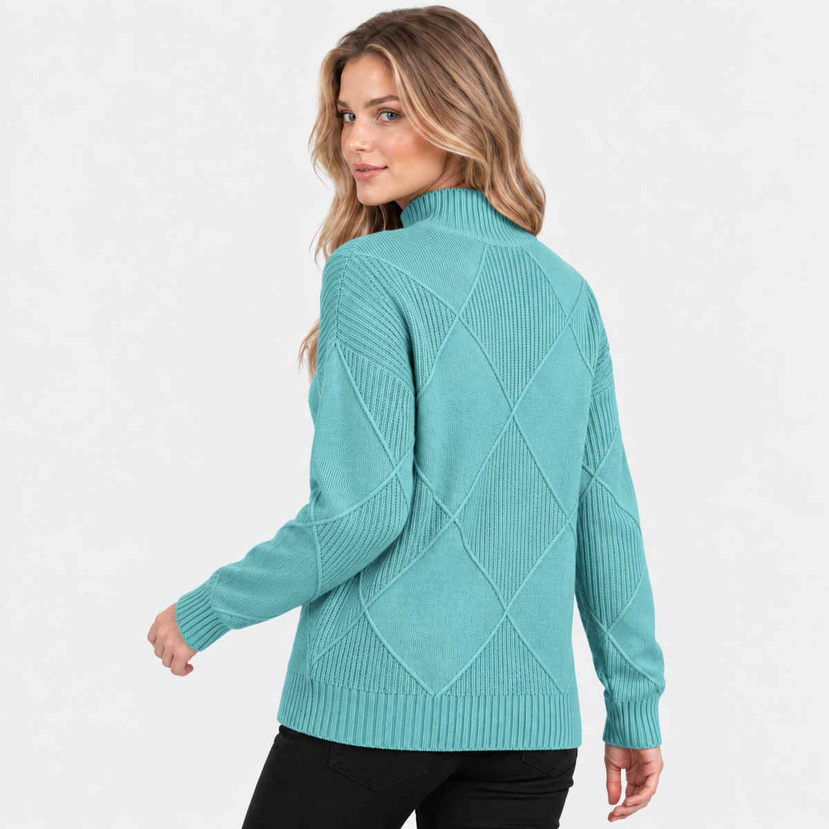Old Ashworth | Women's Cashmere Jumper – Roll Neck