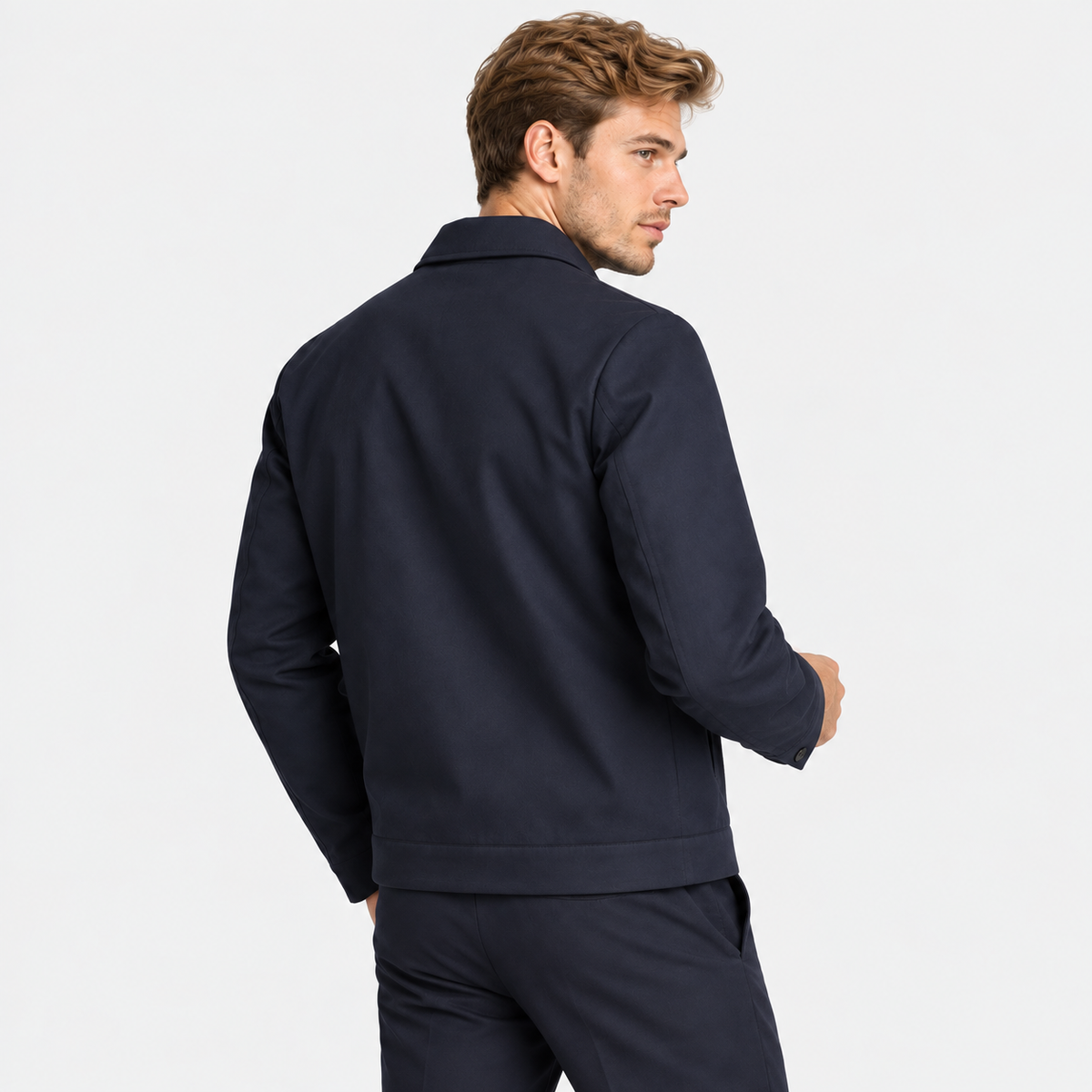 Old Ashworth | Men’s Lightweight Zip Jacket with Side Pockets