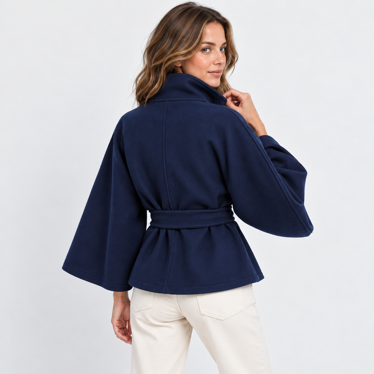 Old Ashworth | Women’s High Collar Cape Coat for Winter