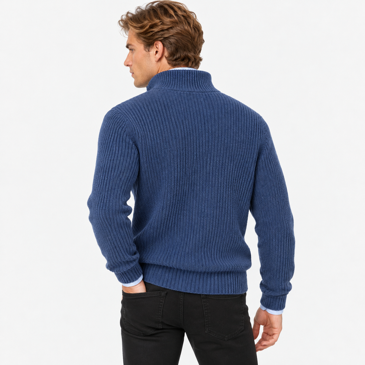 Old Ashworth | Men's Cashmere Quarter-Zip Jumper