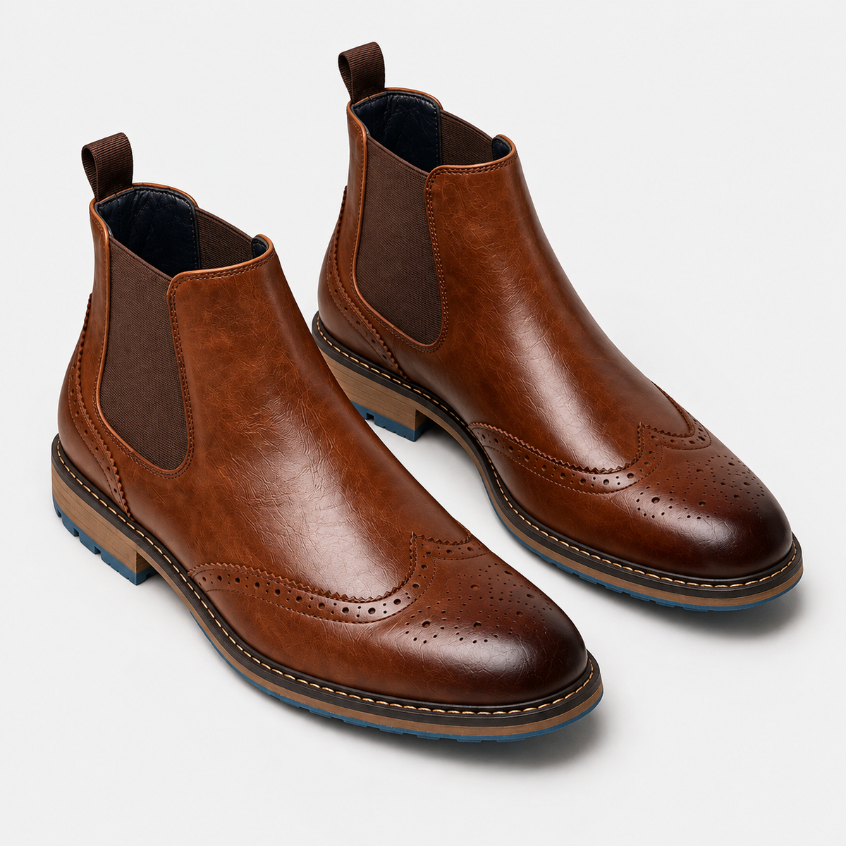 Old Ashworth | Men's Chelsea Boots – Brogue Smart Casual Wear