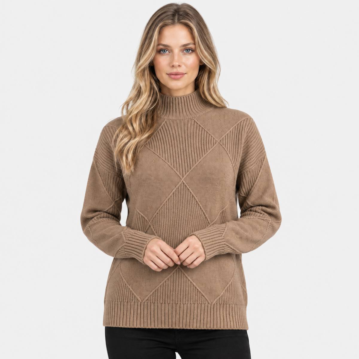 Old Ashworth | Women's Cashmere Jumper – Roll Neck