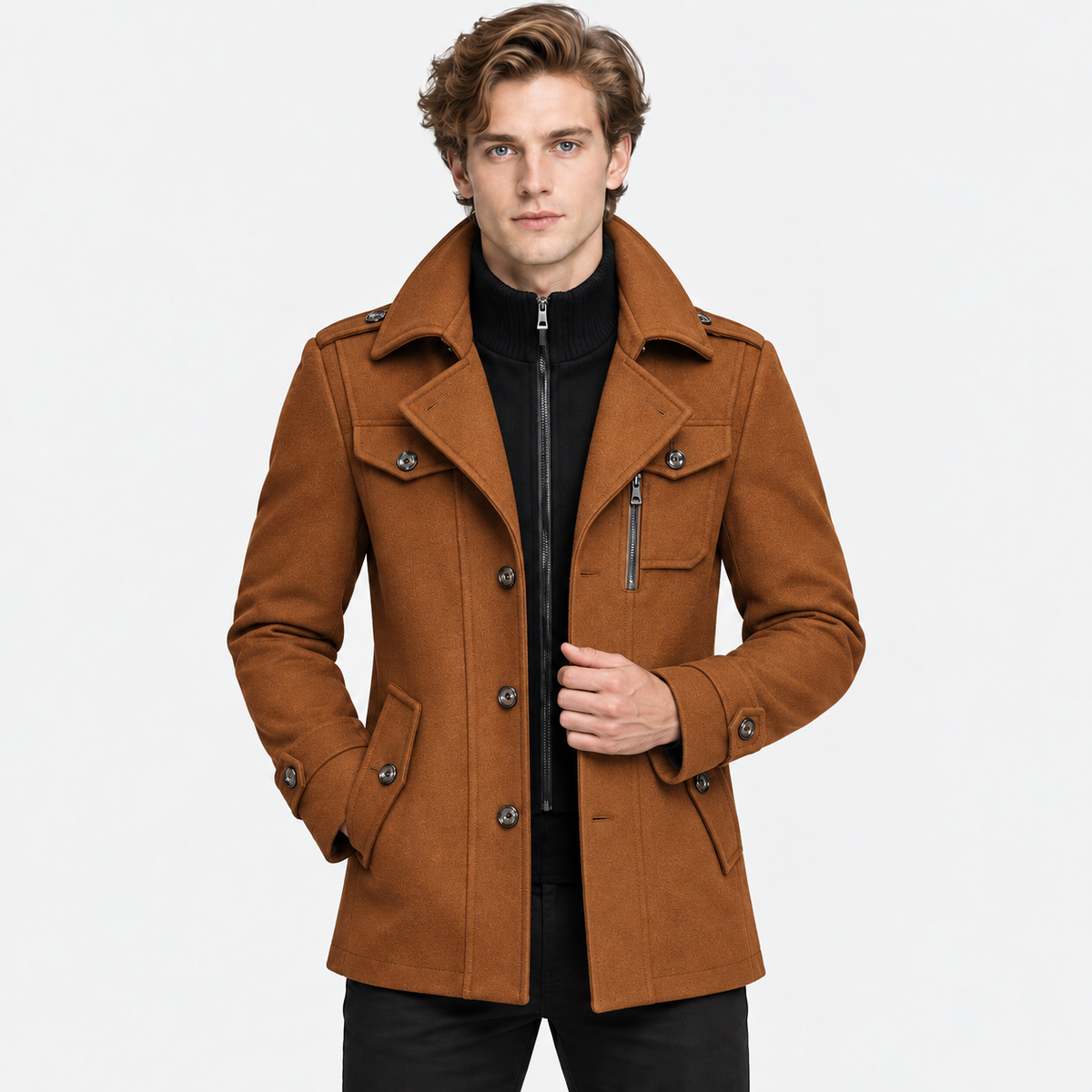 Old Ashworth | Men's Wool Jacket – Double Collar