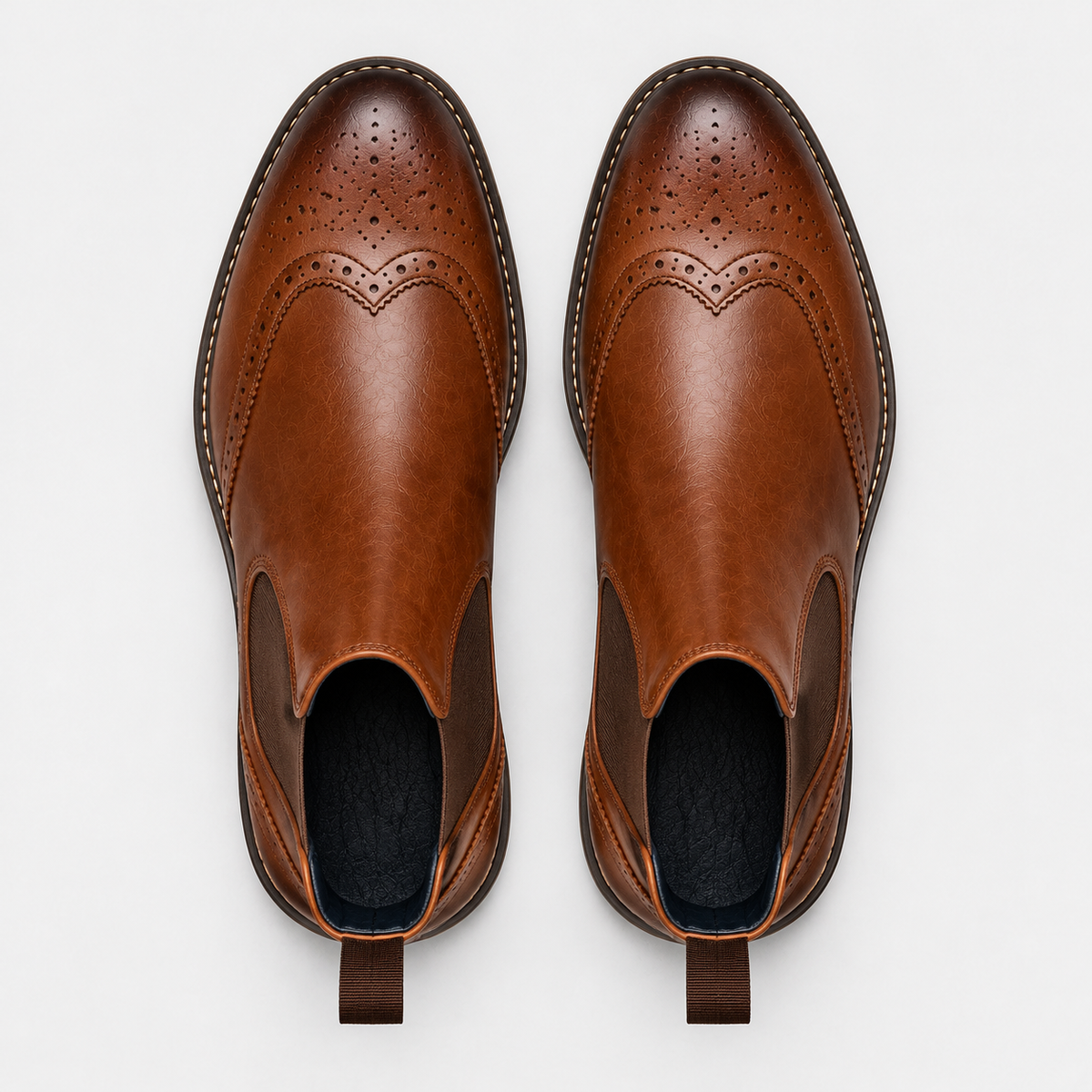 Old Ashworth | Men's Chelsea Boots – Brogue Smart Casual Wear