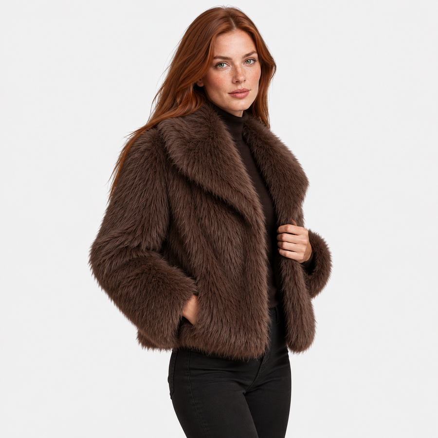 Old Ashworth | Women's Jacket – Faux Fur Warmth & Comfort