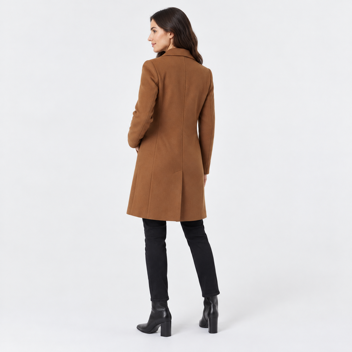 Old Ashworth | Women's Long Coat – Straight Fit Seasonal Layering