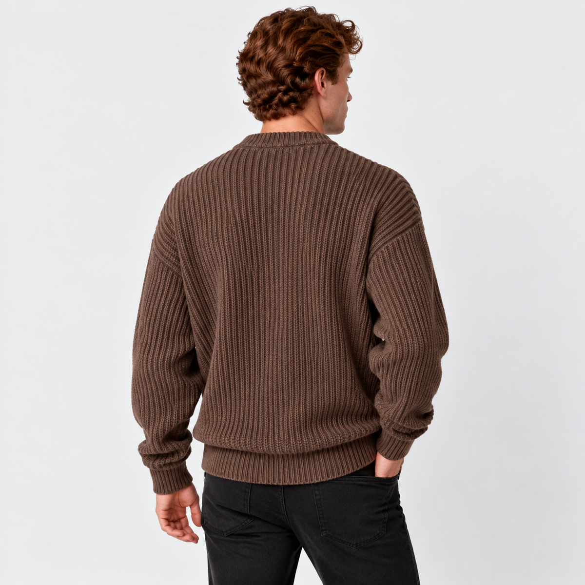 Old Ashworth | Men's Jumper – Chunky Knit Winter Layer