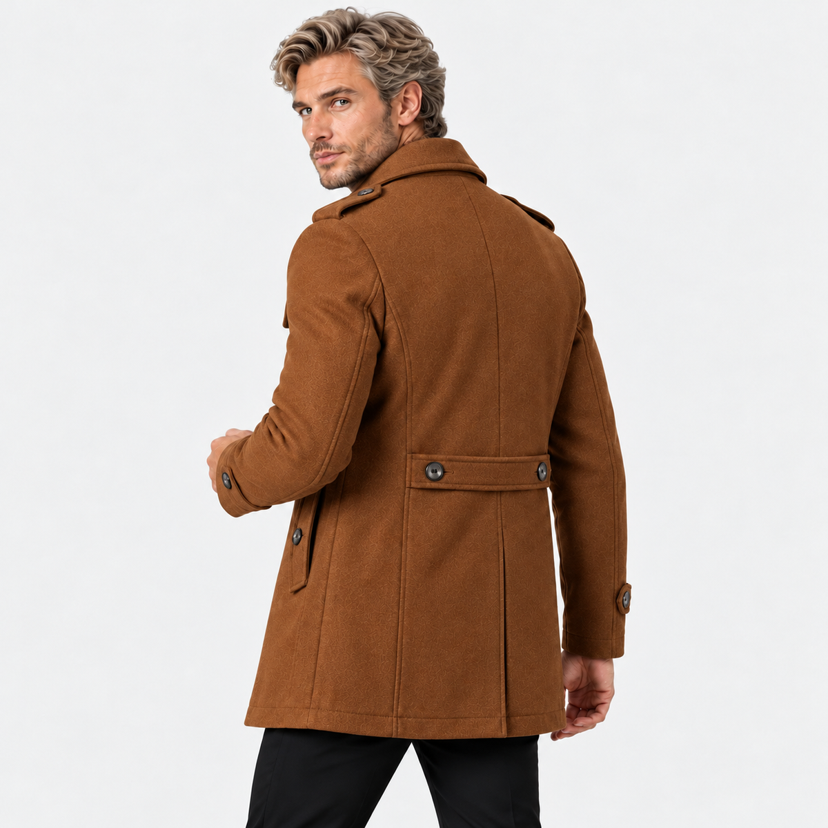 Old Ashworth | Men's Wool Blend Overcoat – Winter