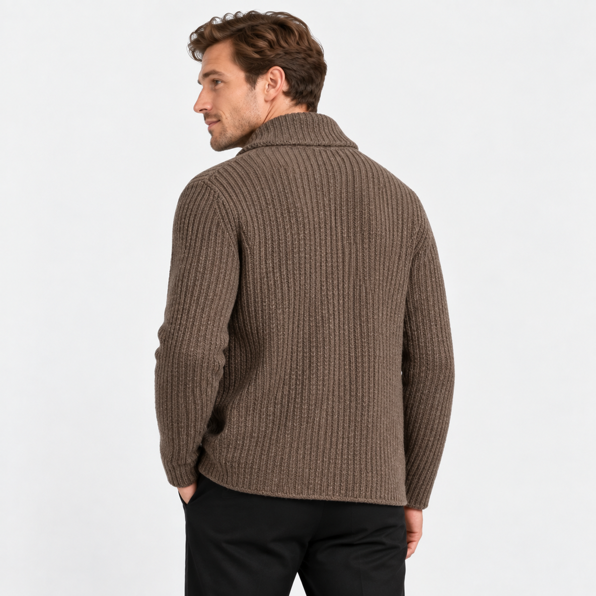 Old Ashworth  | Men's Slim Fit Button Up Cardigan Sweater Warm Knit Laye