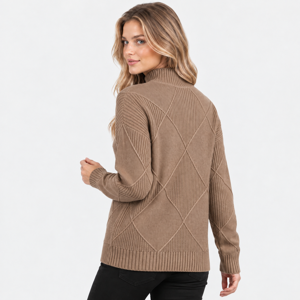 Old Ashworth | Women's Cashmere Jumper – Roll Neck
