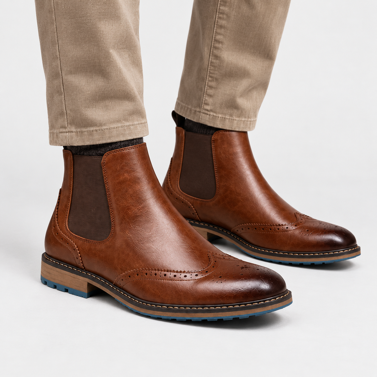 Old Ashworth | Men's Chelsea Boots – Brogue Smart Casual Wear