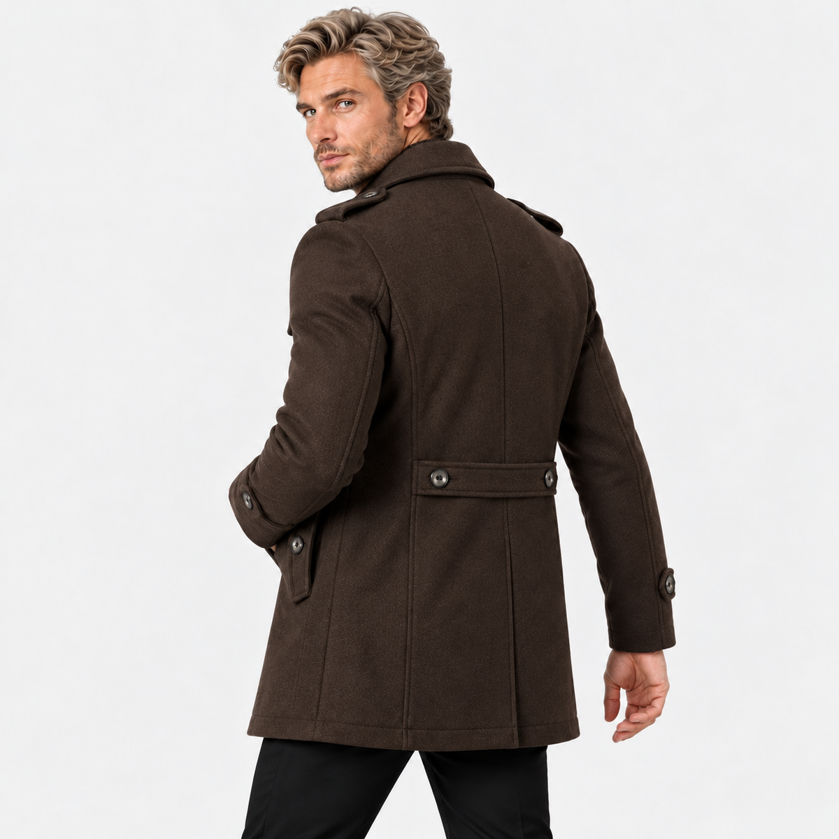 Old Ashworth | Men's Wool Blend Overcoat – Winter