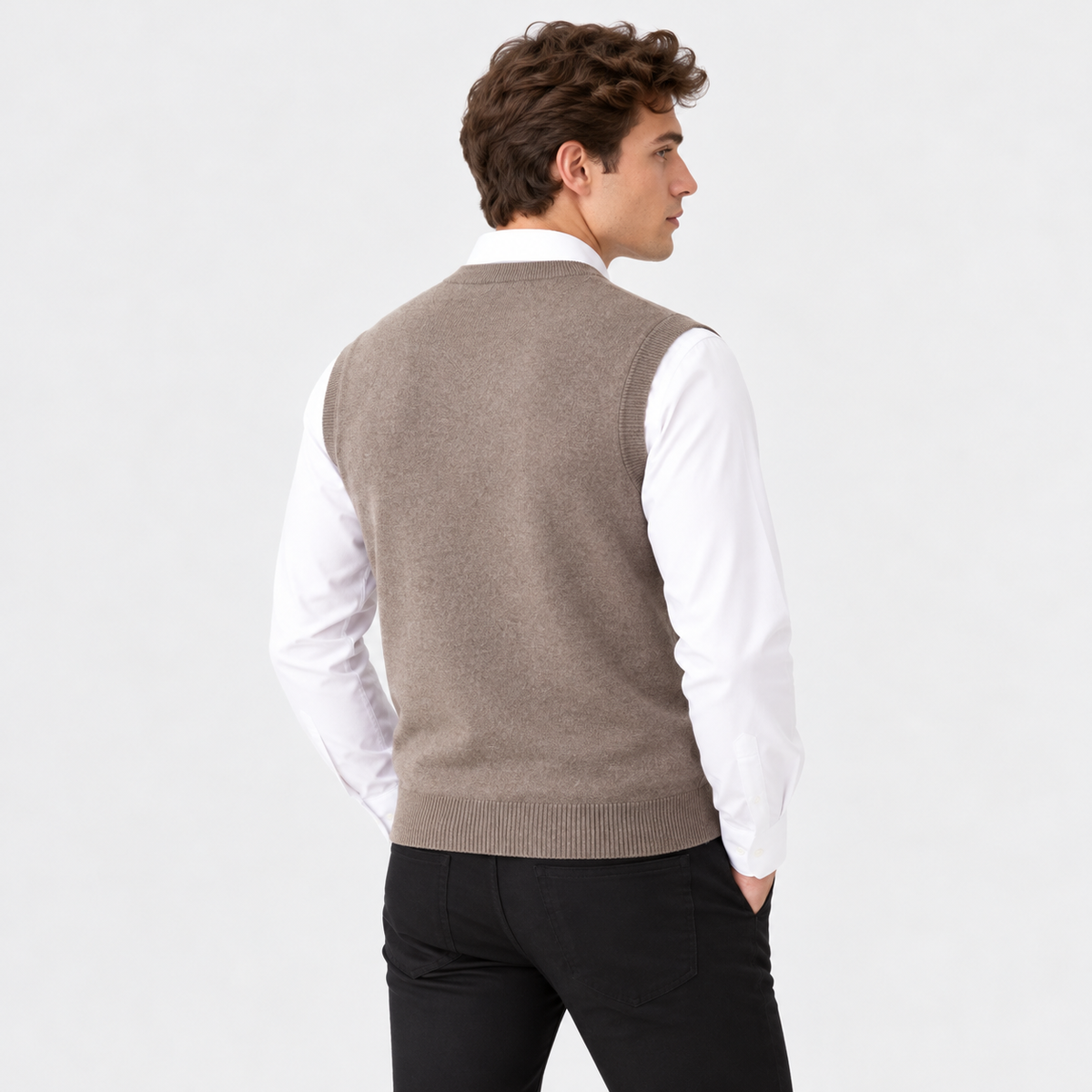 Old Ashworth | Men's Merino Wool Jumper Vest