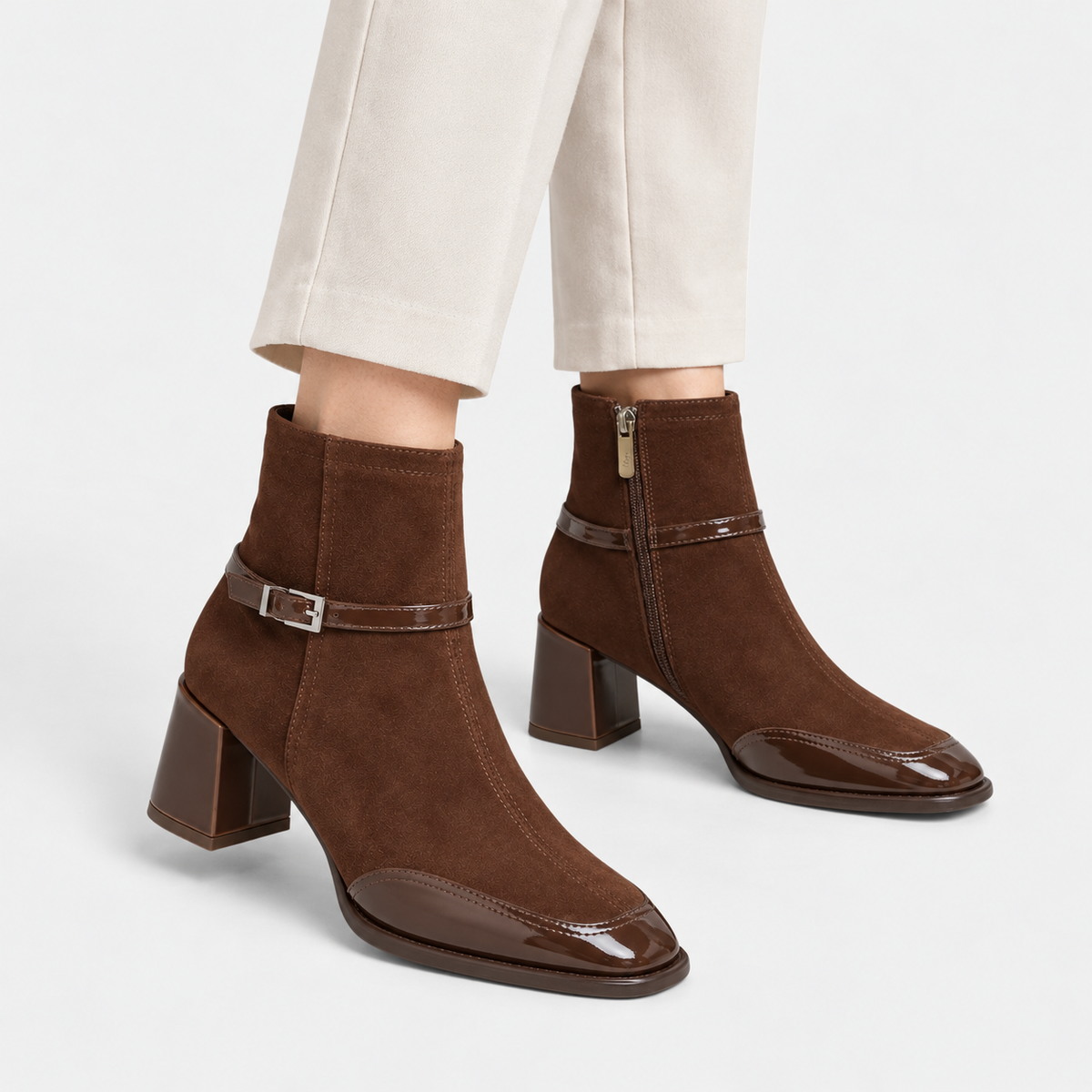 Old Ashworth  | Women's Low Heel Ankle Boots for Work & Casual Wear