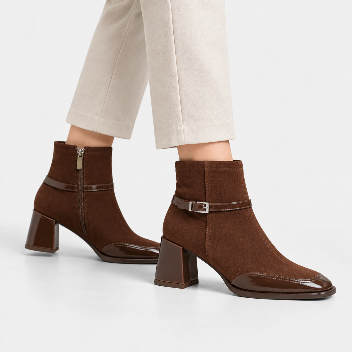 Old Ashworth  | Women's Low Heel Ankle Boots for Work & Casual Wear