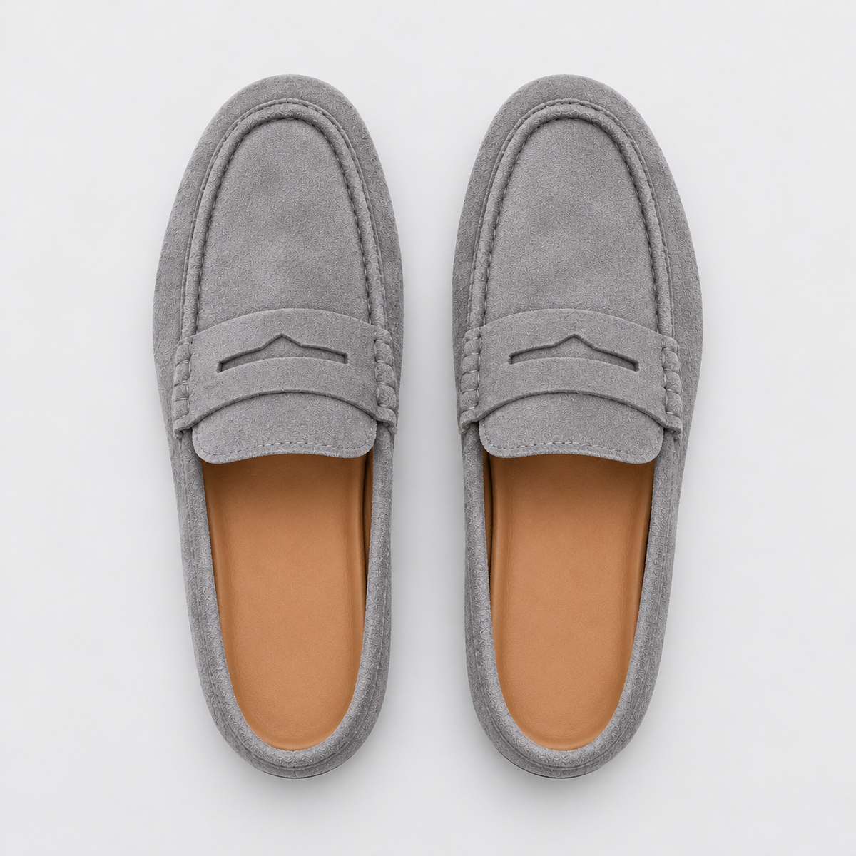 Old Ashworth | Men's Mule Loafers – Suede-Look Everyday Slip-On