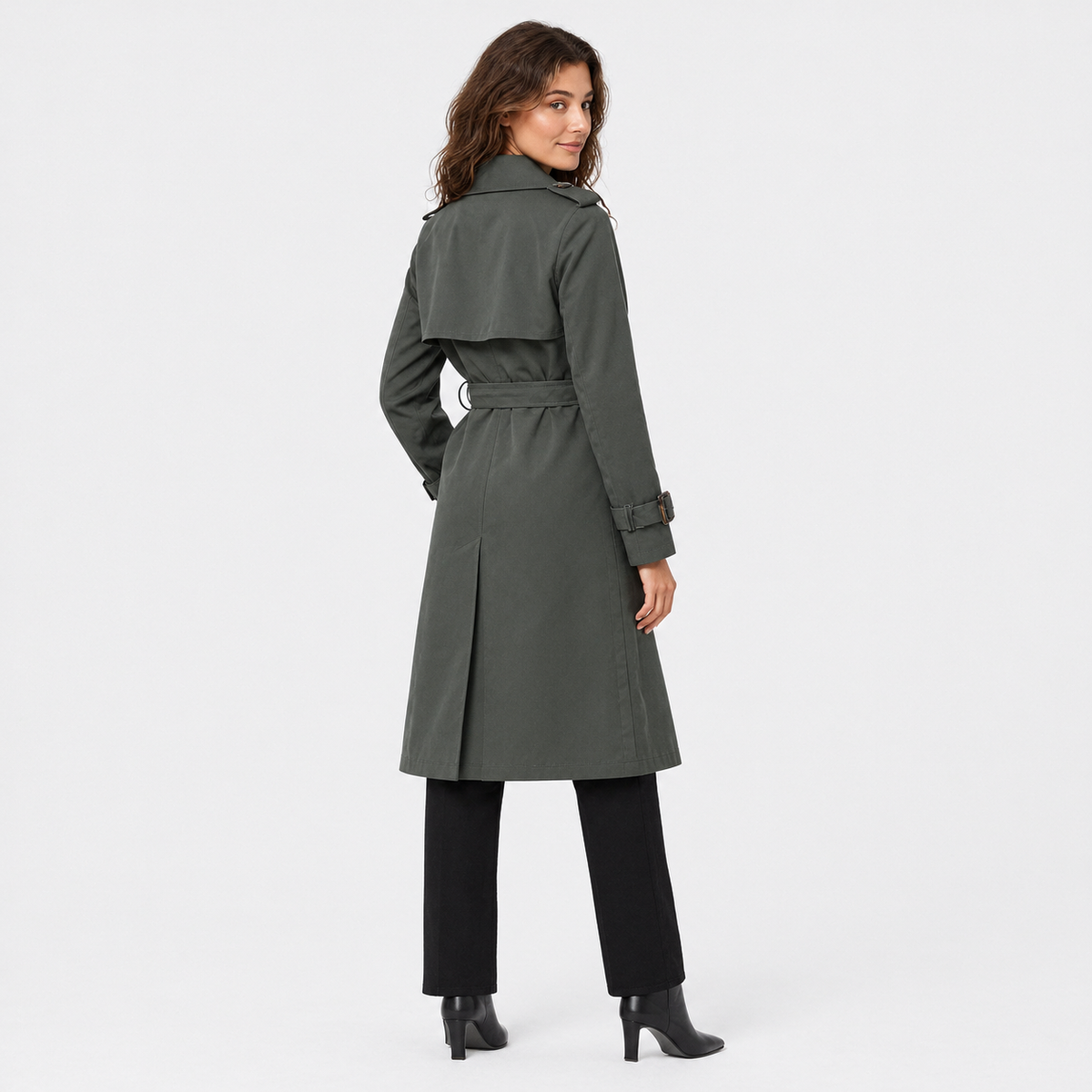 Old Ashworth | Women's Trench Coat – Relaxed Fit Everyday Wear