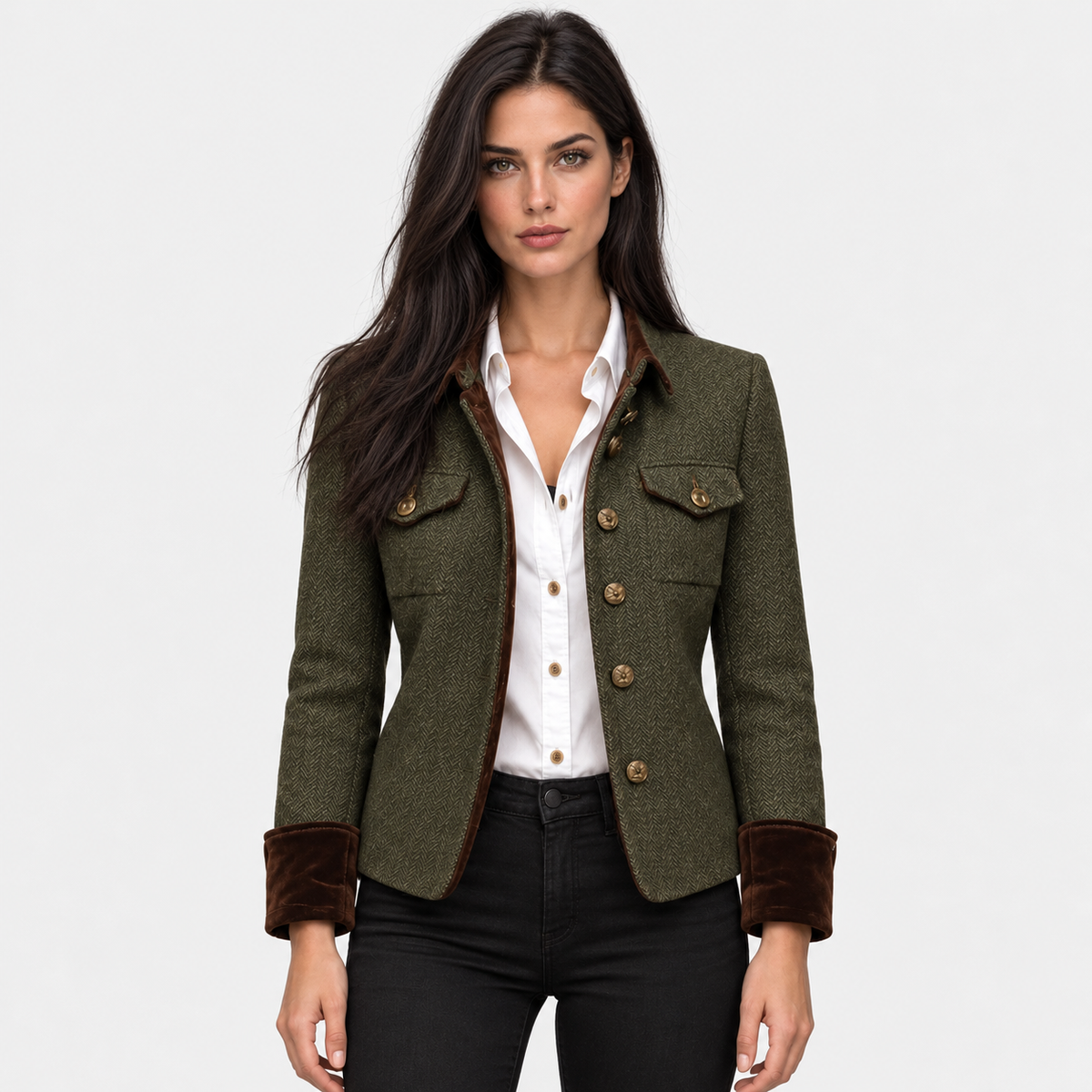 Old Ashworth | Women's Quilted Jacket – Tweed Smart Casual Wear