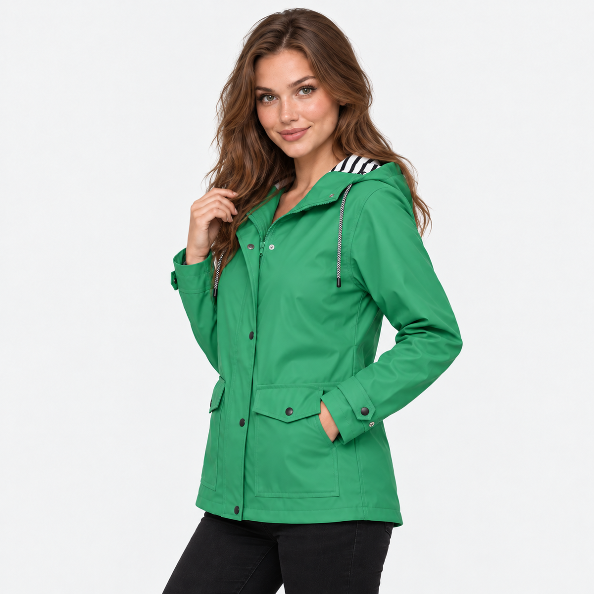 Old Ashworth | Women's Rain Jacket – Lightweight Waterproof