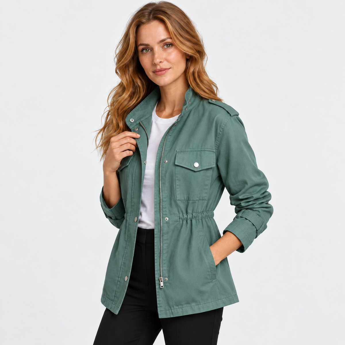 Old Ashworth | Women's Utility Jacket – Lightweight Everyday Wear