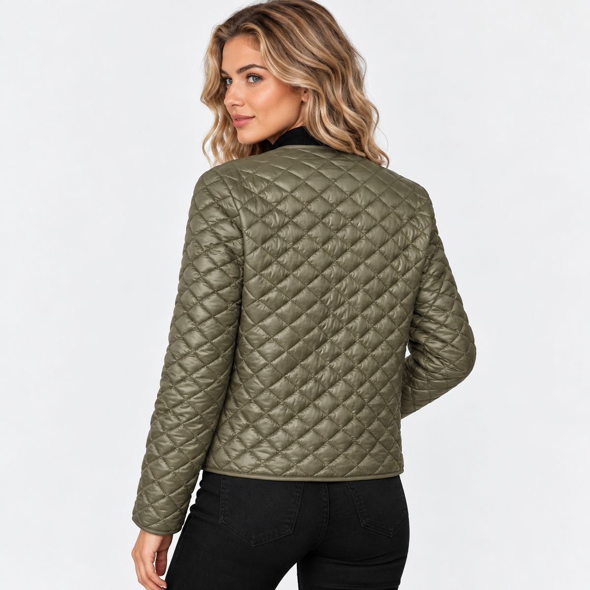 Old Ashworth | Women's Quilted Coat – Lightweight Smart Casual