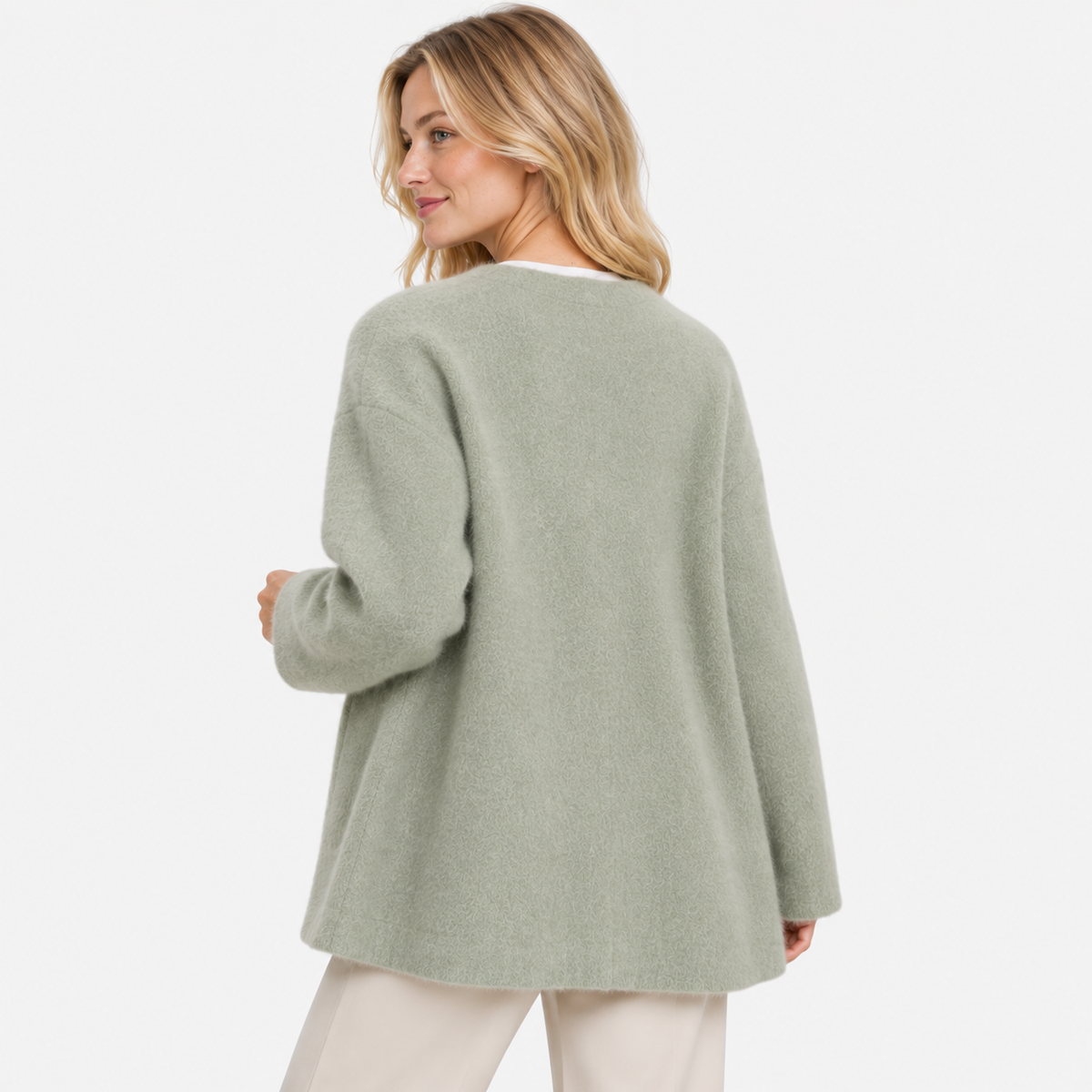 Old Ashworth  | Women's Warm Button Up Knit Cardigan Everyday Layer