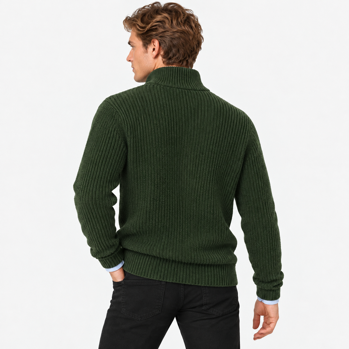 Old Ashworth | Men's Cashmere Quarter-Zip Jumper