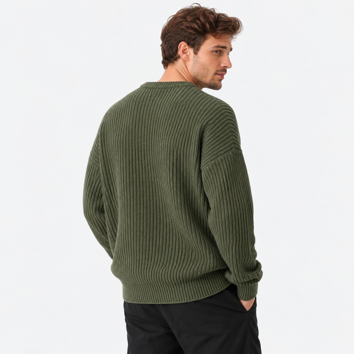 Old Ashworth  | Men's Crew Neck Sweater for Business Casual & Everyday Wear
