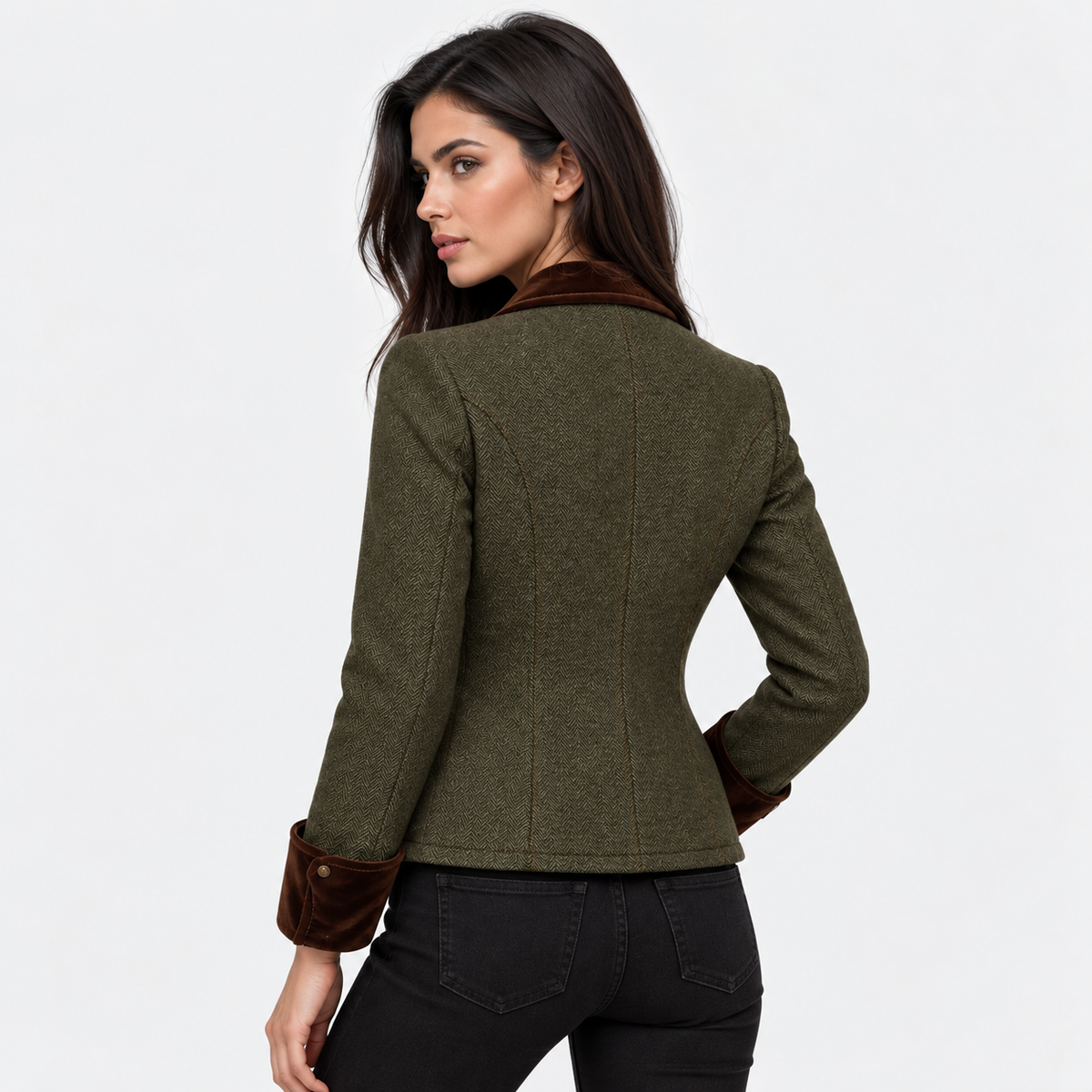 Old Ashworth | Women's Quilted Jacket – Tweed Smart Casual Wear