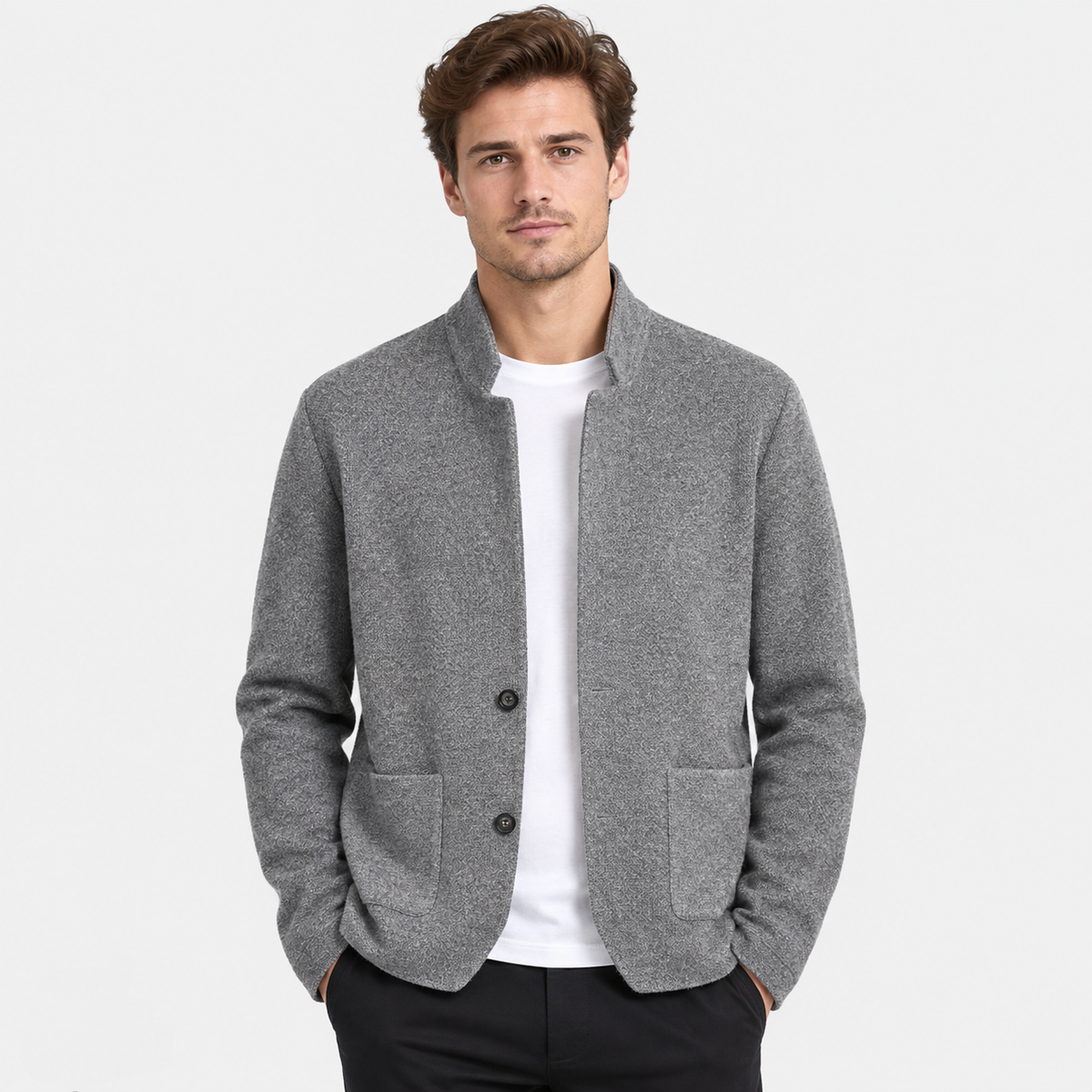Old Ashworth  | Men's Wool Cardigan Sweater for Business Casual & Everyday Wear