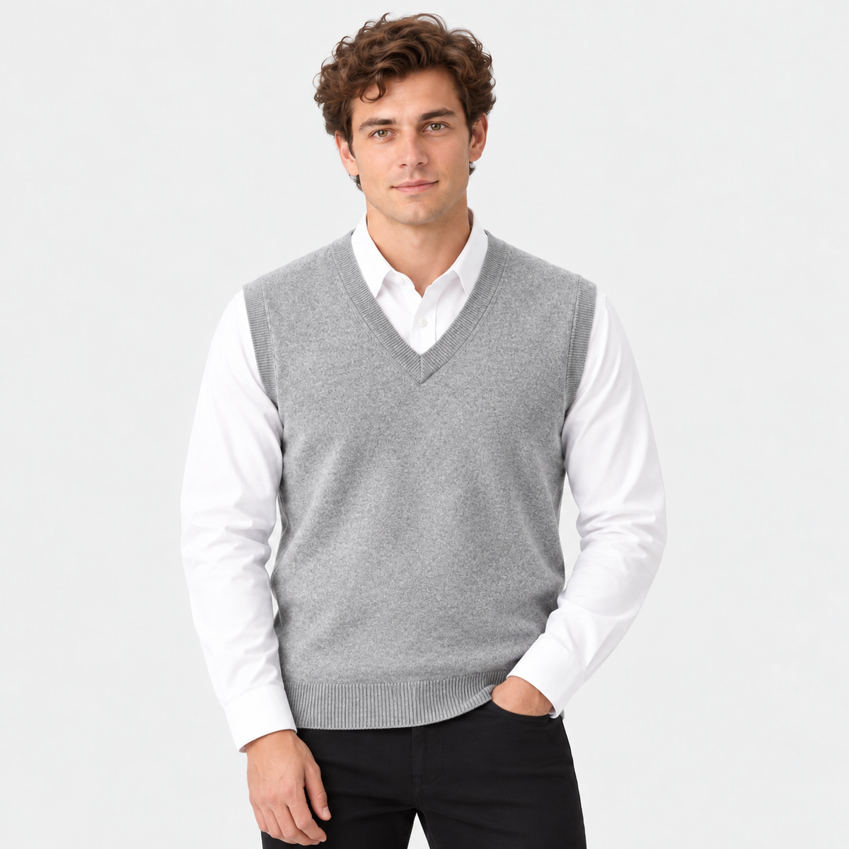 Old Ashworth | Men's Merino Wool Jumper Vest