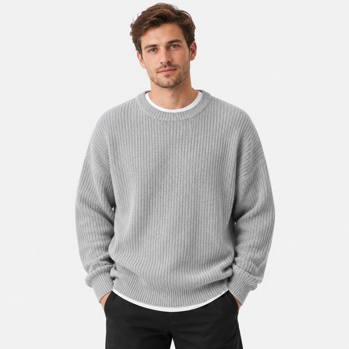 Old Ashworth  | Men's Crew Neck Sweater for Business Casual & Everyday Wear