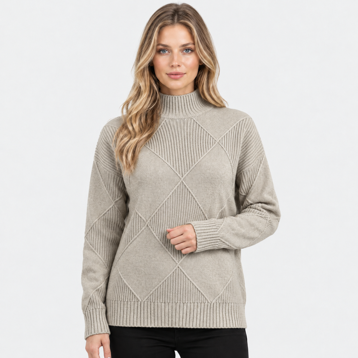 Old Ashworth | Women's Cashmere Jumper – Roll Neck