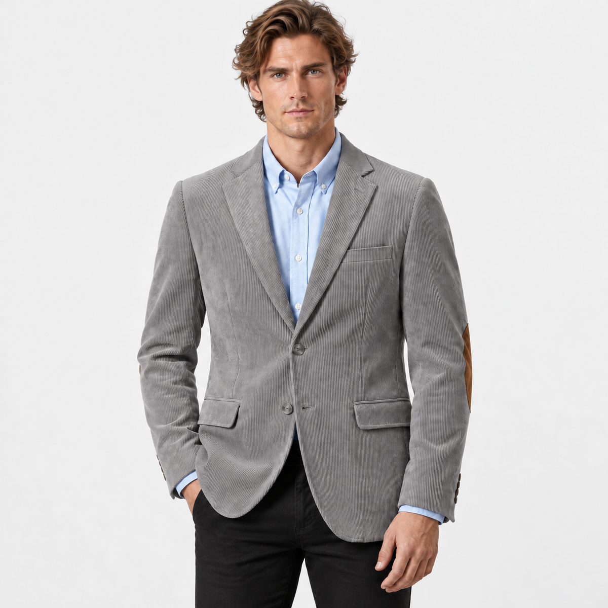 Old Ashworth | Men's Corduroy Blazer with Elbow Patches