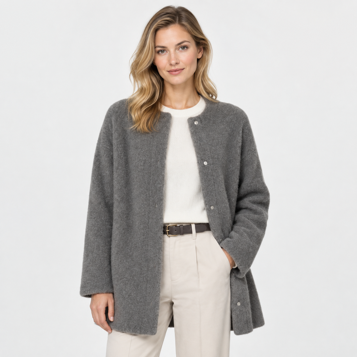 Old Ashworth  | Women's Warm Button Up Knit Cardigan Everyday Layer