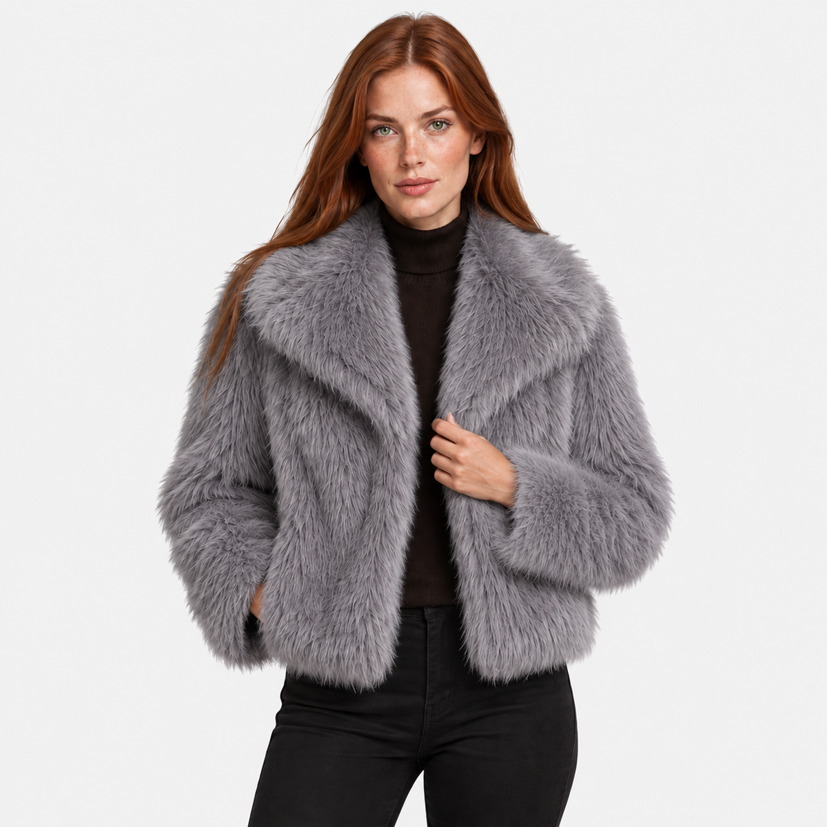 Old Ashworth | Women's Jacket – Faux Fur Warmth & Comfort