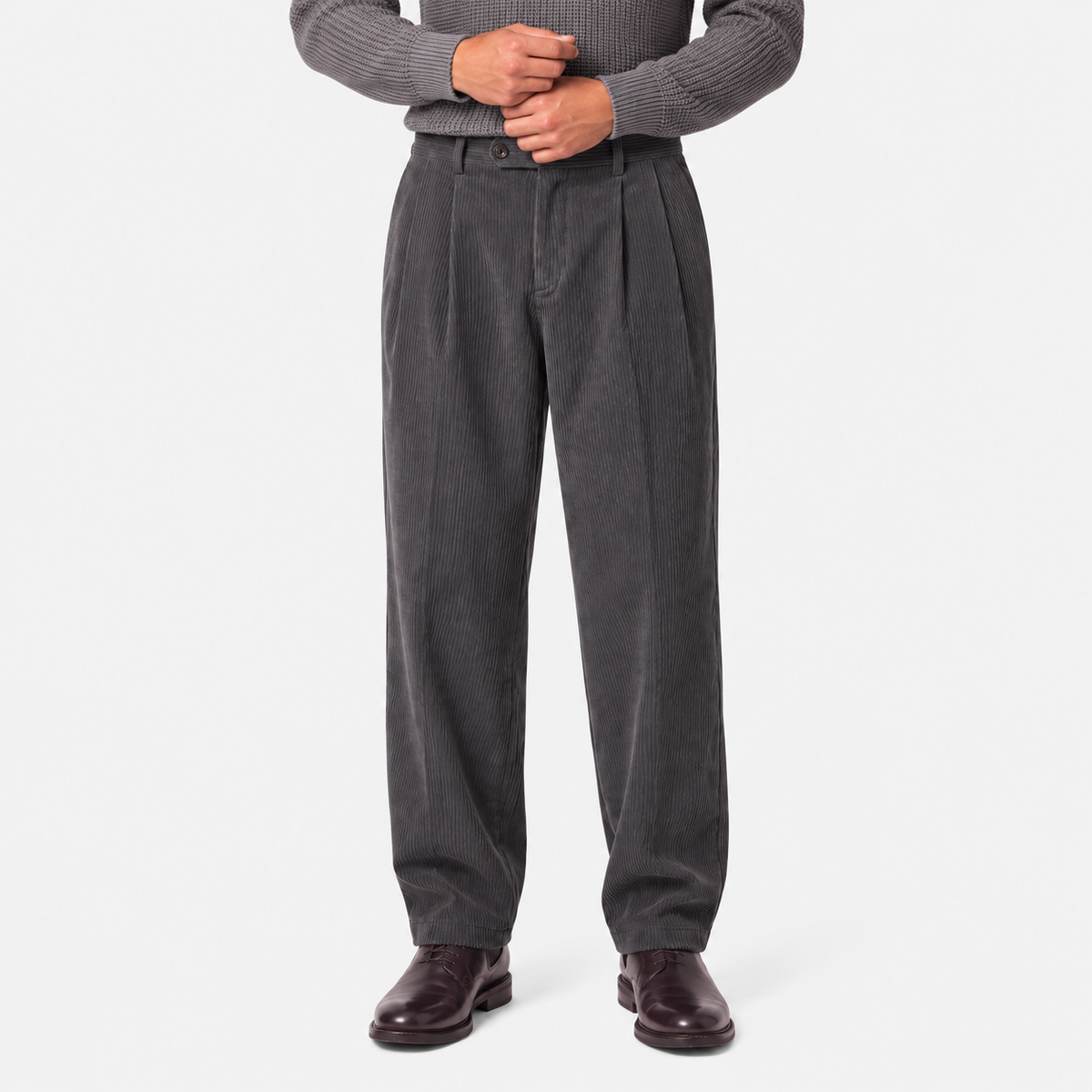 Old Ashworth | Men's Wide Leg Corduroy Trousers