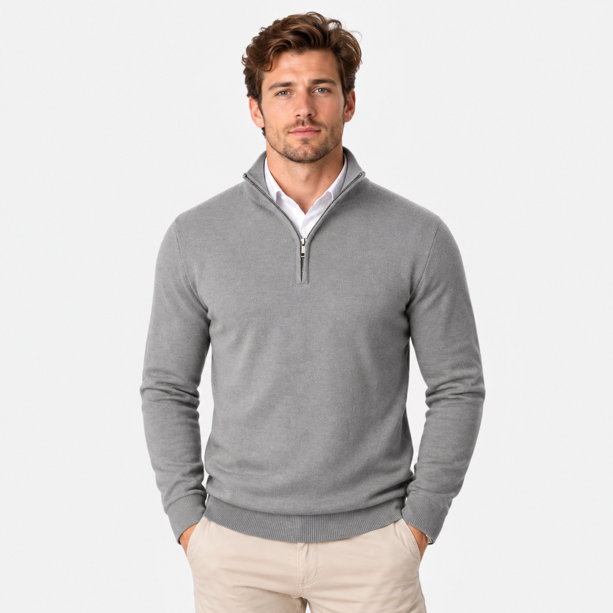 Old Ashworth  | Men's Quarter Zip Sweater for Business Casual & Everyday Wear