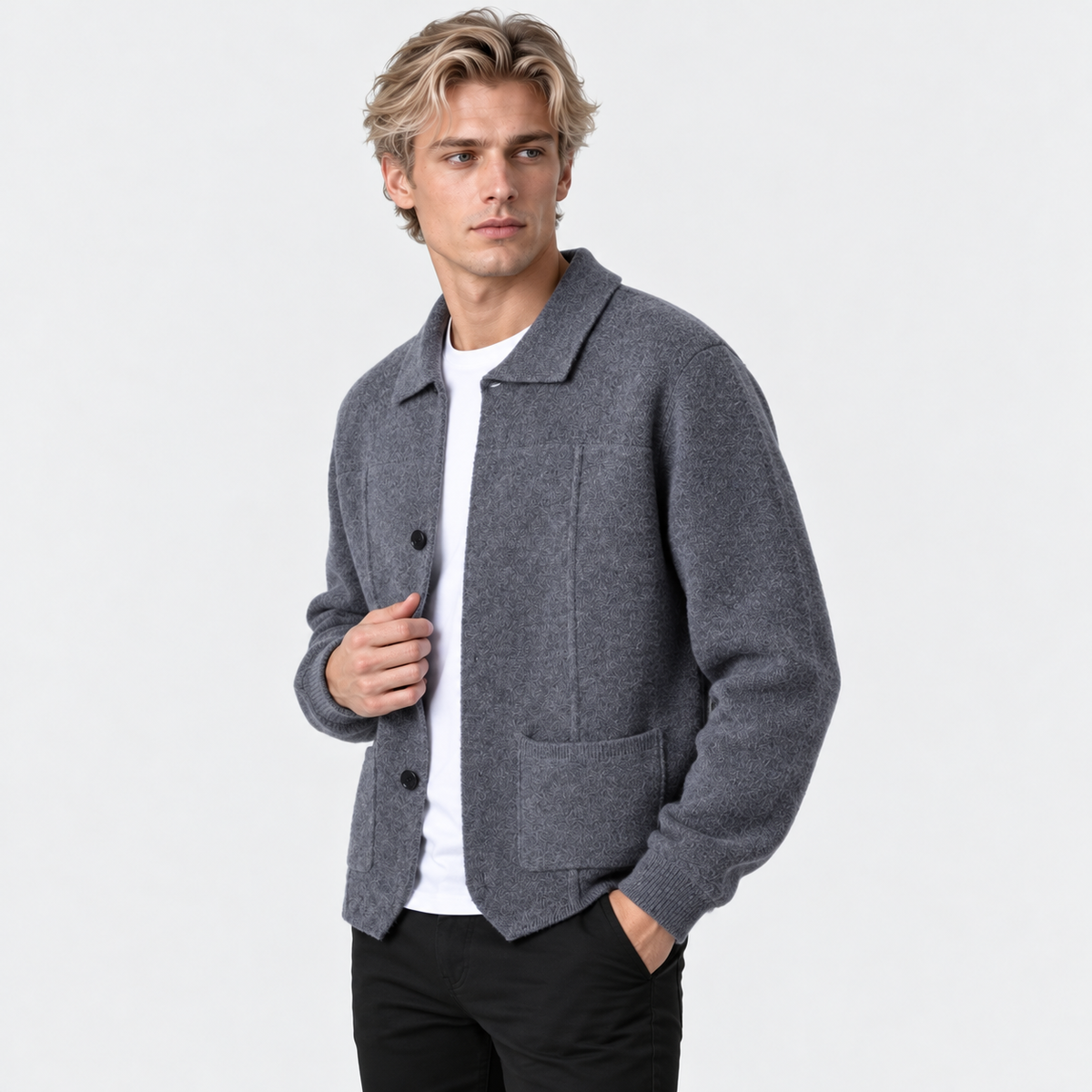 Old Ashworth | Men's Overshirt – Cashmere Everyday Comfort