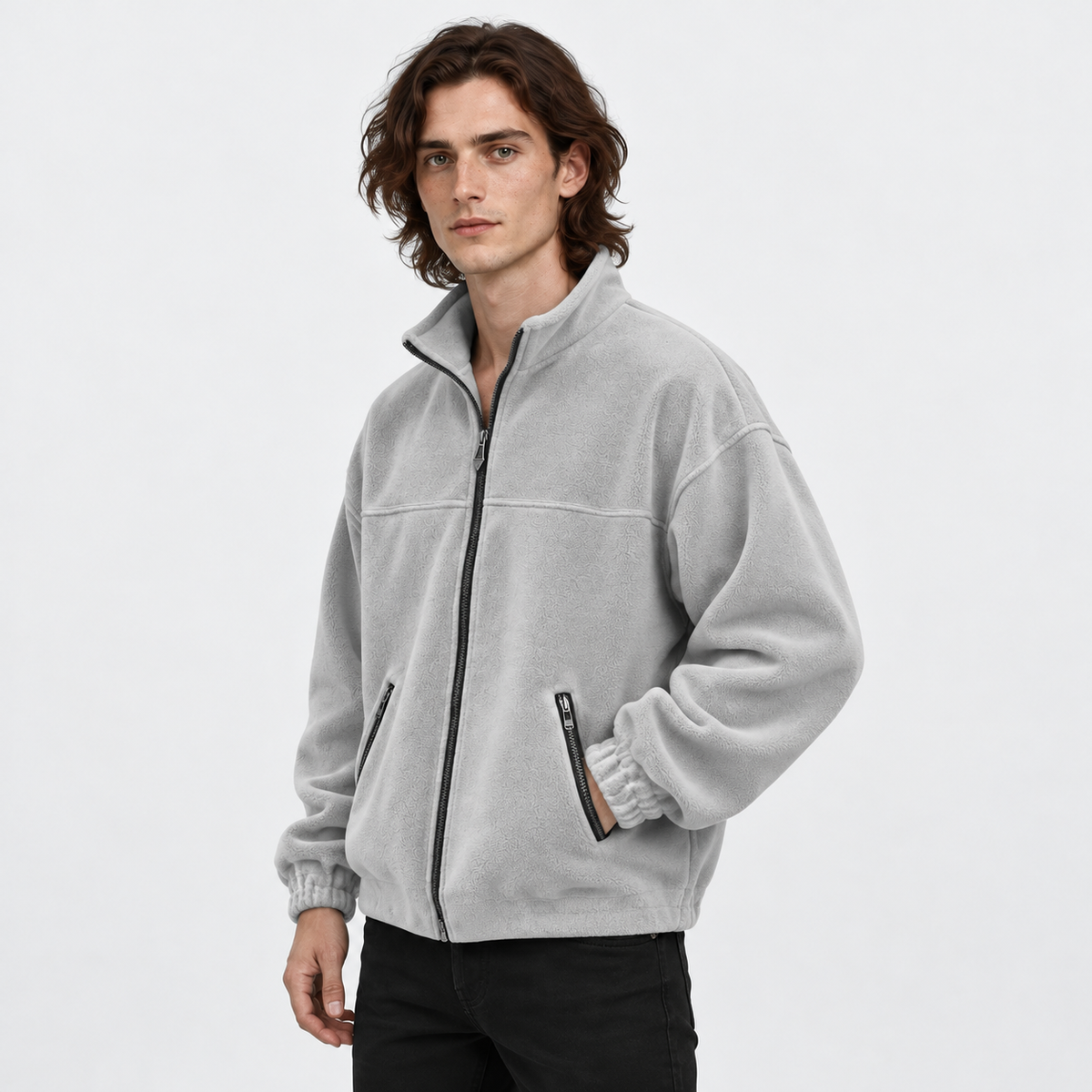 Old Ashworth | Men's Fleece Jacket – Full-Zip Everyday Layer