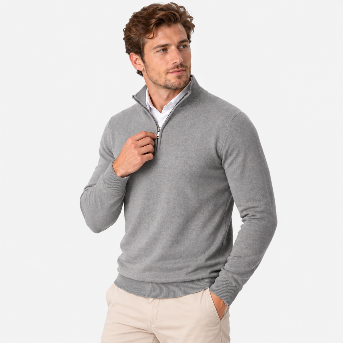 Old Ashworth  | Men's Quarter Zip Sweater for Business Casual & Everyday Wear