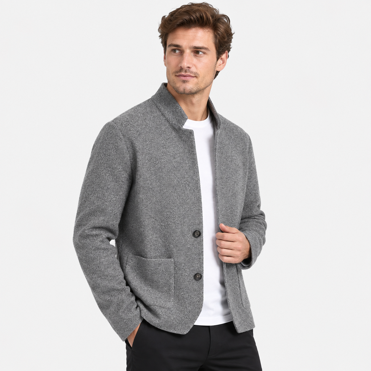 Old Ashworth  | Men's Wool Cardigan Sweater for Business Casual & Everyday Wear