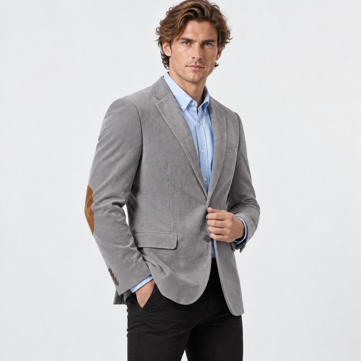 Old Ashworth | Men's Corduroy Blazer with Elbow Patches