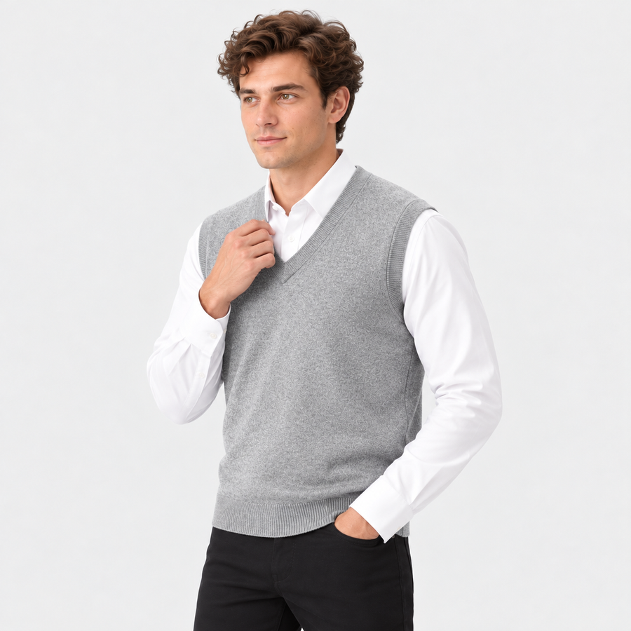 Old Ashworth | Men's Merino Wool Jumper Vest