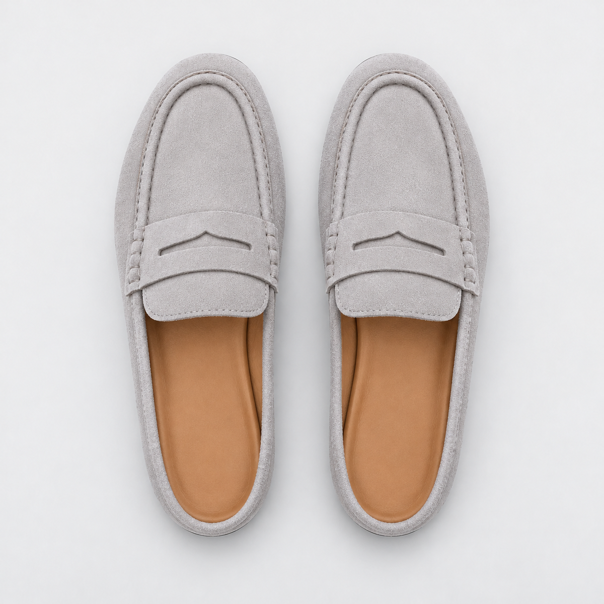 Old Ashworth | Men's Mule Loafers – Suede-Look Everyday Slip-On