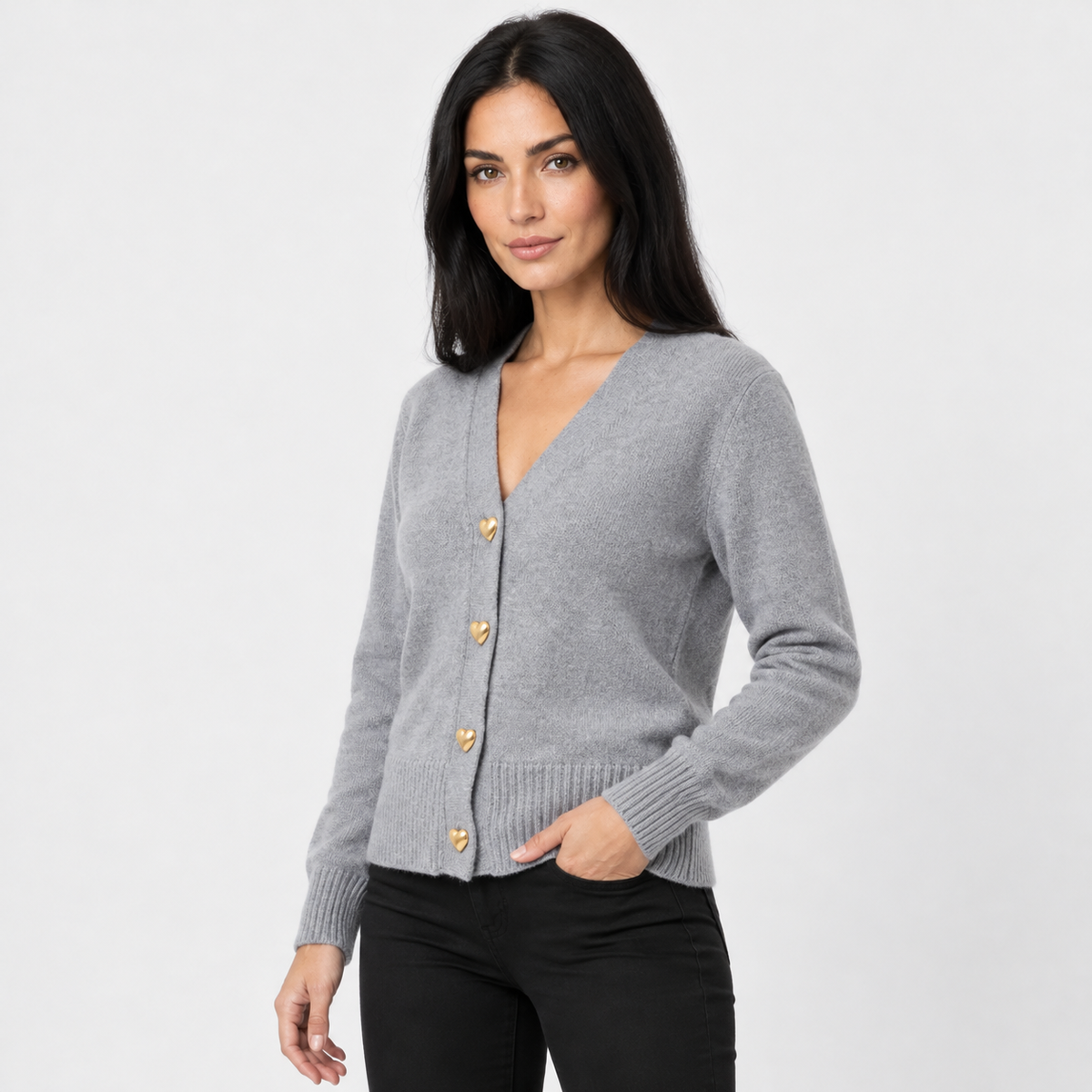 Old Ashworth | Women's Cardigan – Regular Fit with Long Sleeves