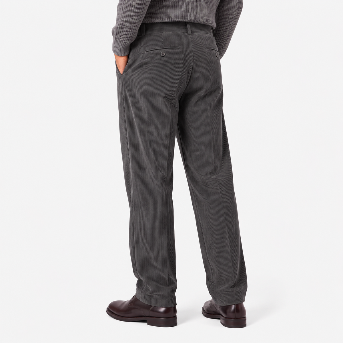 Old Ashworth | Men's Wide Leg Corduroy Trousers