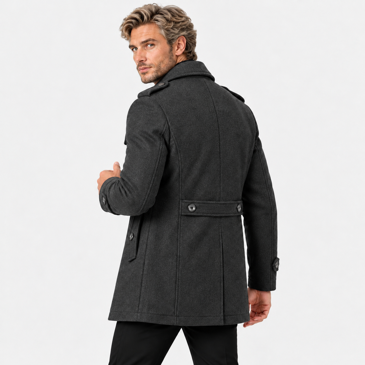 Old Ashworth | Men's Wool Blend Overcoat – Winter