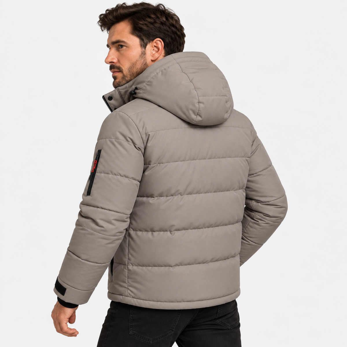 Old Ashworth | Men’s Warm Puffer Jacket for Cold Winter Weather